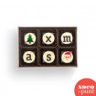 "xmas" - Bombons de xocolata amb missatge - 6ut