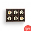 "2025" - Bombons de xocolata amb missatge - 6ut