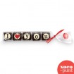 "I love you" - Pack de 5 bombones