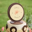 Topper de chocolate para bodas