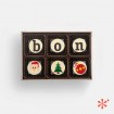 "bon" (nadal/2) - Bombones de chocolate con mensaje - 6ud