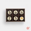 "bon 25" - Bombones de chocolate con mensaje - 5ud