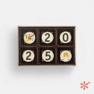 "2025" - Bombons de xocolata amb missatge - 6ut