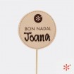 "Bon Nadal" - Piruleta de chocolate personalizada