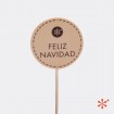 "Feliz Navidad" - Piruleta de chocolate