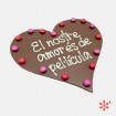 Cor de xocolata amb llet personalitzat